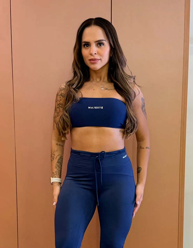 Top Faixa  — Azul Marinho